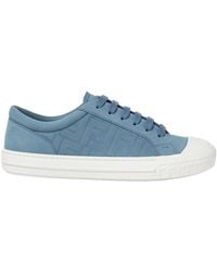 Fendi - Domino Ff Motif Lace-Up Sneakers - Lyst