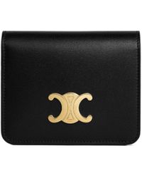 Celine - Triomphe Compact Wallet - Lyst