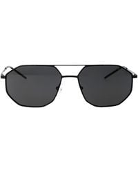 Emporio Armani - Irregular Frame Sunglasses - Lyst