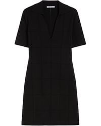 Max Mara - V-Neck Short-Sleeved Mini Dress - Lyst