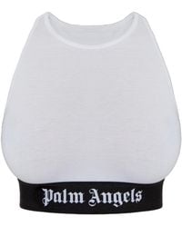 Palm Angels - Logo Underband Racerback Bra - Lyst