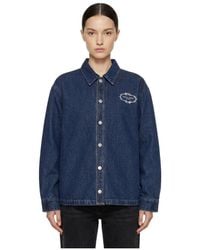 Marissa Chiara - Lapel Denim Jacket - Lyst