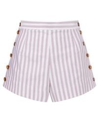 Vivienne Westwood - Elle Pinstripe Cotton Shorts - Lyst