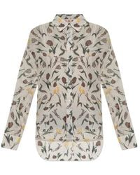 Marni - Floral Printed Long-Sleeved Shirt - Lyst
