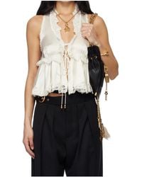 Chloé - Tie-Up Sleeveless Top - Lyst