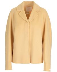 Sportmax - V-Neck Long-Sleeved Coat - Lyst