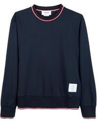 Thom Browne - Long-Sleeved Crewneck Sweater - Lyst