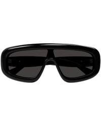 Bottega Veneta - Eyewear Rectangular Shield Sunglasses - Lyst
