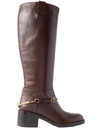Chloé - Dakota Round-Toe Strap Boots - Lyst