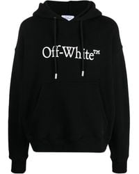 Off-White c/o Virgil Abloh - Big Bookish Skate Drawstring Hoodie - Lyst