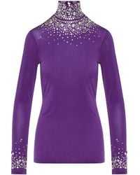 Rabanne - Turtleneck T-Shirt - Lyst