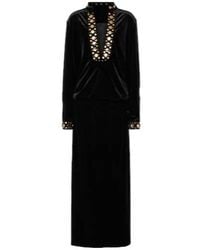 Dodo Bar Or - Arol Studded Velvet Maxi Dress - Lyst