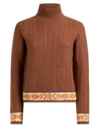 Etro - Cable-Knit Patterned Sweater - Lyst