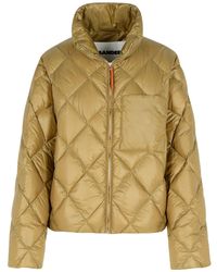 Jil Sander - Quilted Funnel Neck Down Jacket - Lyst