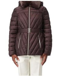 Michael Kors - Michael Faux Fur Trim Packable Puffer Jacket - Lyst