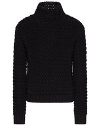 Valentino - High Neck Long-Sleeved Jumper - Lyst