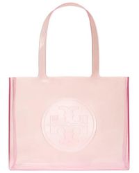 Tory Burch - Small Ella Logo-Embossed Tote Bag - Lyst