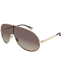 Chloé - Chloé Eyewear Shield Frame Sunglasses - Lyst