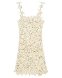 Blumarine - Square Neck Floral Corset Mini Dress - Lyst