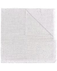 Brunello Cucinelli - Glitter Embellished Frayed-Edge Scarf - Lyst