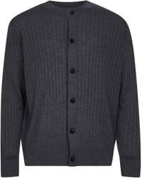 Bottega Veneta - Long Sleeved Crewneck Cardigan - Lyst