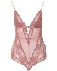 Patrizia Pepe - Lace Cut-Out Bodysuit - Lyst