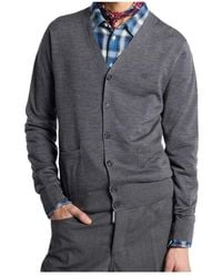 DSquared² - Embroidered-Logo V-Neck Cardigan - Lyst