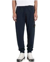 Stone Island - Logo Patch Elasticated Waistband Track Pants - Lyst