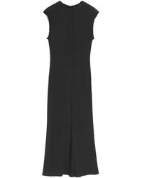 Ami Paris - Raw-Edge Sleeveless Long Dress - Lyst