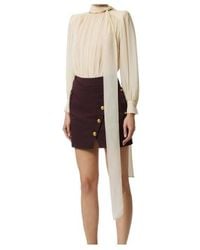 Elisabetta Franchi - Georgette Sash Bodysuit - Lyst
