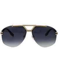 Marc Jacobs - Titanium Pilot-Frame Sunglasses - Lyst