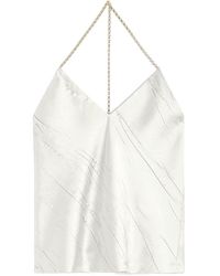Sportmax - V-Neck Chain-Detailed Top - Lyst