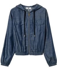 Twinset - Hooded Denim Jacket - Lyst