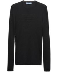 Prada - Superfine Wool Crew-Neck Sweater - Lyst