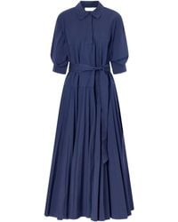 Jonathan Simkhai - Arlo Belted Pleated Dress - Lyst