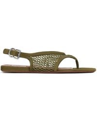 Alaïa - Fishnet Flat Sandals - Lyst