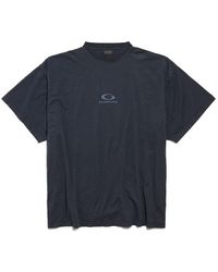 Balenciaga - Logo Embroidered Oversized T-Shirt - Lyst