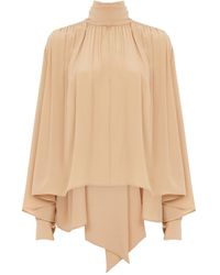 Chloé - Chloé High-Neck Blouse - Lyst