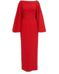 Emilia Wickstead - Niesha Crêpe Midi Dress - Lyst