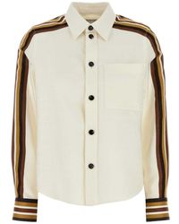 Bottega Veneta - Ivory Viscose Blend Shirt - Lyst