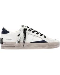Crime London - Suede-Trim Low-Top Sneakers - Lyst