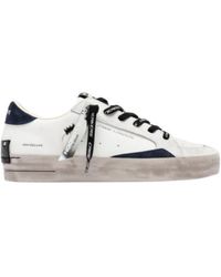 Crime London - Suede-Trim Low-Top Sneakers - Lyst