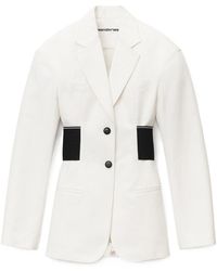 Alexander Wang - Logo-Waistband Tailored Blazer - Lyst