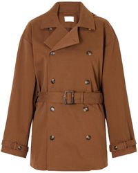 Doen - Belted Cotton-Blend Trench Coat - Lyst