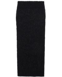Blumarine - Brushed Knitted Maxi Skirt - Lyst
