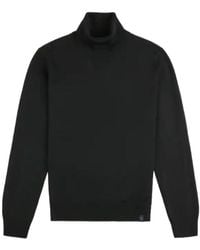 Fay - Ribbed Turtleneck Knitted Sweater - Lyst