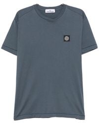 Stone Island - Logo Patch Crewneck T-Shirt - Lyst