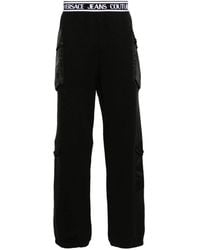 Versace Jeans Couture - Logo-Waistband Cotton Track Pants - Lyst