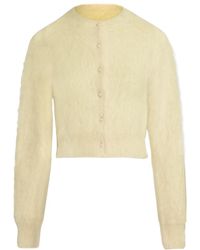 Maison Margiela - Cropped Knitted Cardigan - Lyst