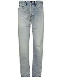 Saint Laurent - High Waist Slim-Fit Jeans - Lyst